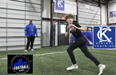 Kansas City Athlete Training offers group Quarterback Training on Monday Nights as part of our Kansas City Football Academy.  We know its hard to find quarterback football training for youth and middle school quarterbacks that is affordable yet effective, however we accomplish both via our group Quarterback Football Training here at Kansas City Athlete Training. We also offer advanced 1-on-1 instruction for youth, middle school and high school quarterbacks or athletes looking for more skills training so please contact us if you need more personalized training than what we offer in our group sessions being held at the WeTrainKC Sports Performance Kansas City Athlete Training Athletic Facility in Kansas City Missouri